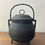 Thumbnail: Antique Cast Iron Cauldron with Lid and twisted Handle