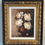 Thumbnail: Vintage Original Oil Painting of Roses in Hand-Carved Frame