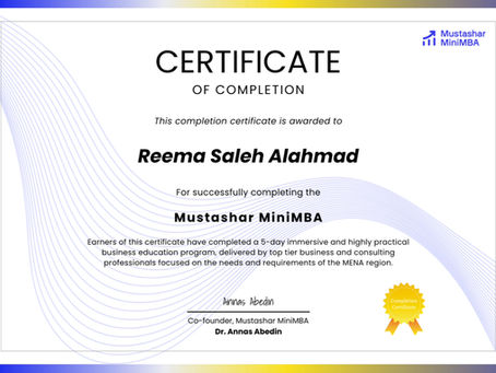 From Engineering Logic to Business Strategy: My Mustashar MiniMBA Journey