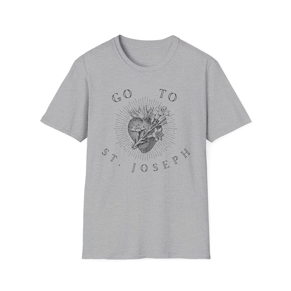 Thumbnail: 'Go To St. Joseph' - Most Chaste Heart Graphic T-shirt