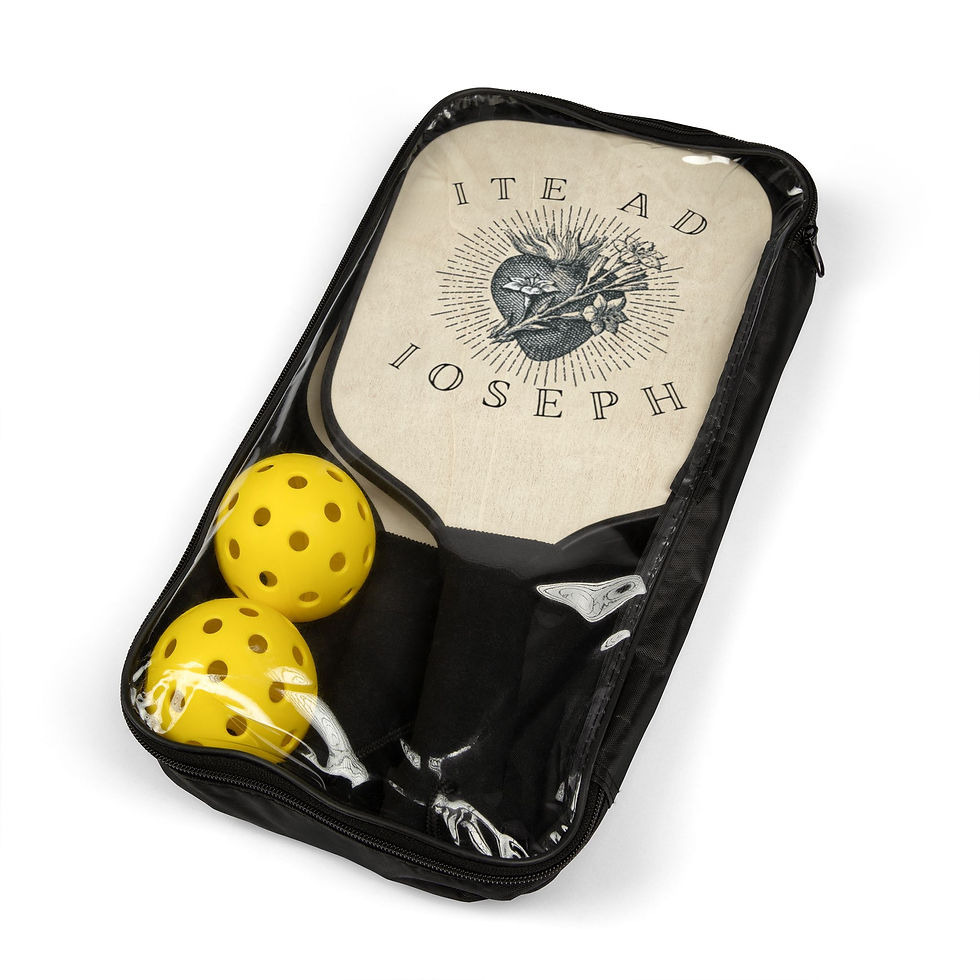 Thumbnail: St. Joseph Pickleball Paddle Set — 'Ite Ad Ioseph' Design