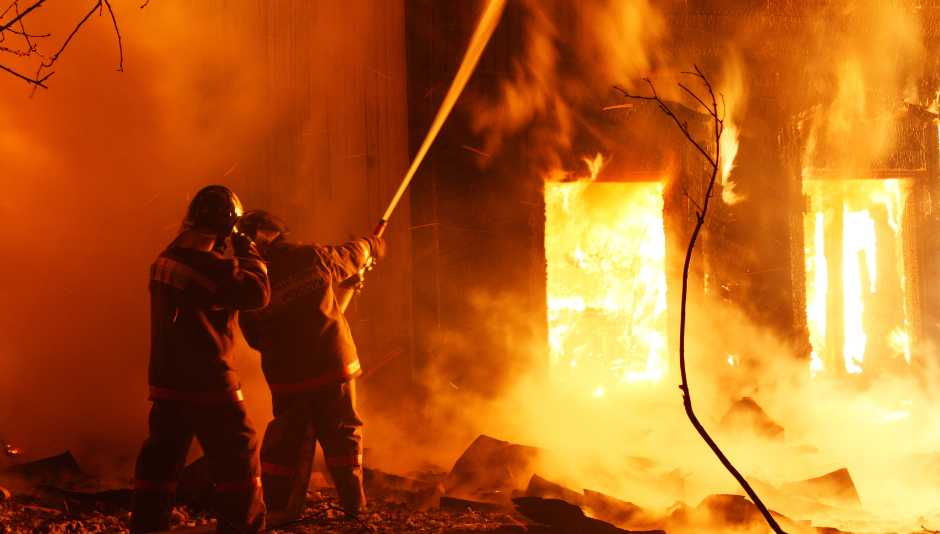 Ejemplo de incendio para tramitación de emergencia