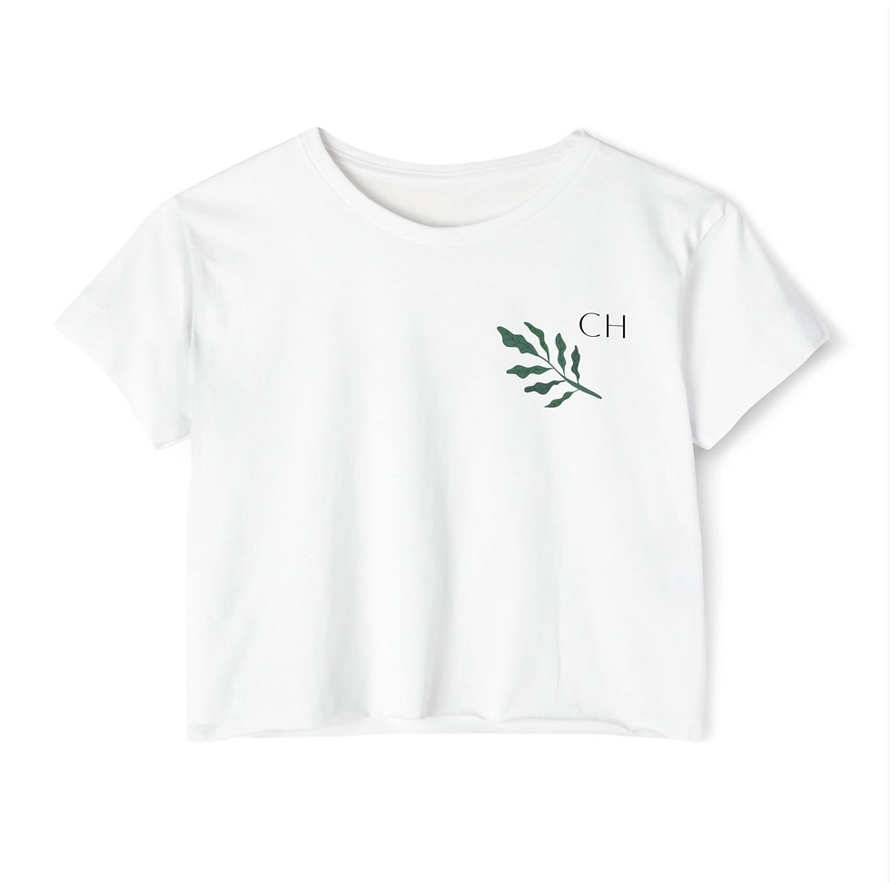 Conscious Harvest Festival Crop Top | Eco-Friendly Women's Summer Tee