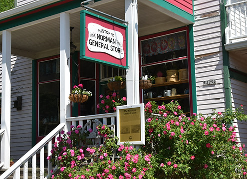 Store sign and entrance.