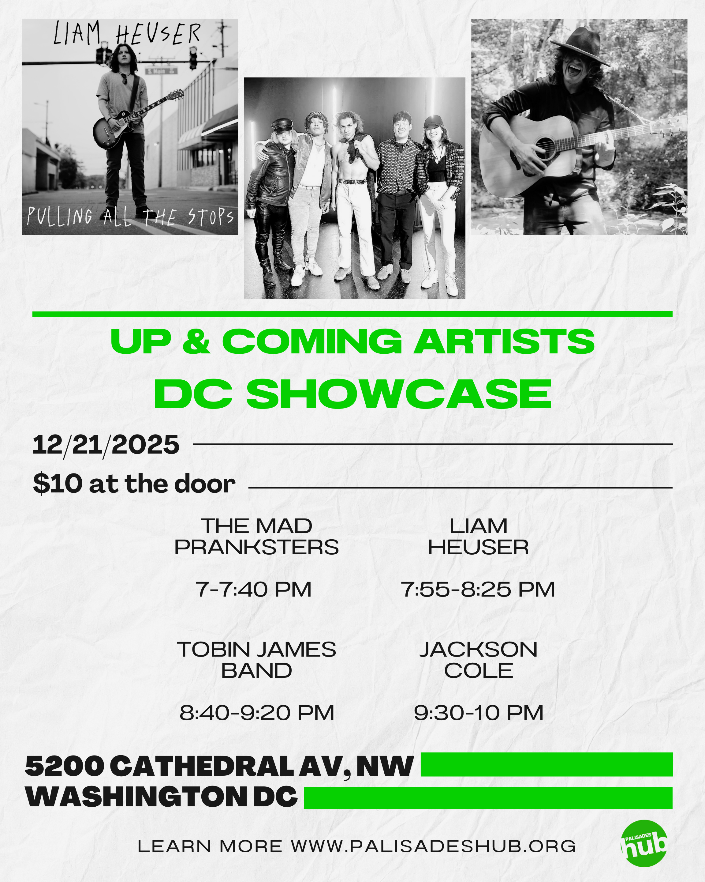 Up & Coming Artists - DC Showcase!