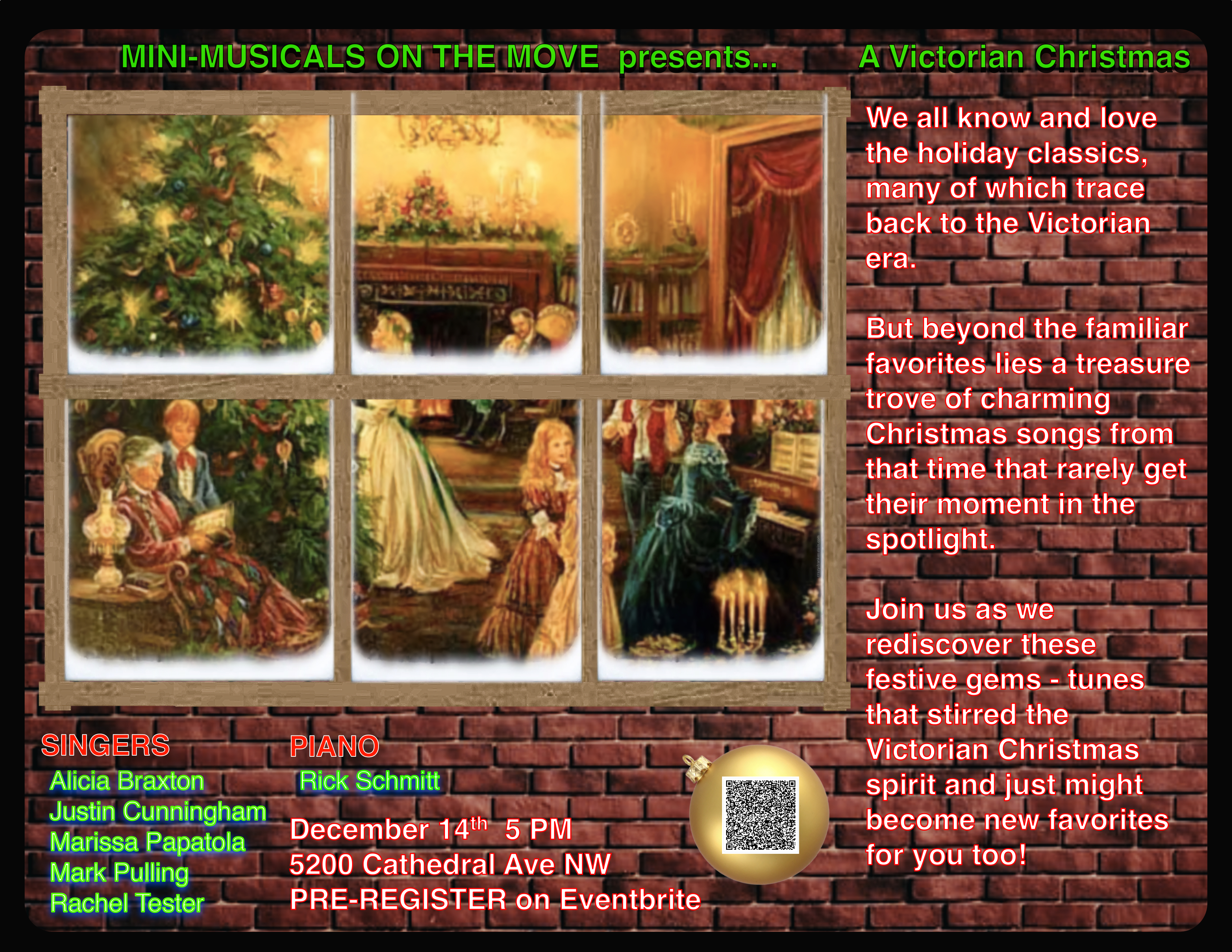 Mini Musicals on the Move Presents! A Victorian Christmas