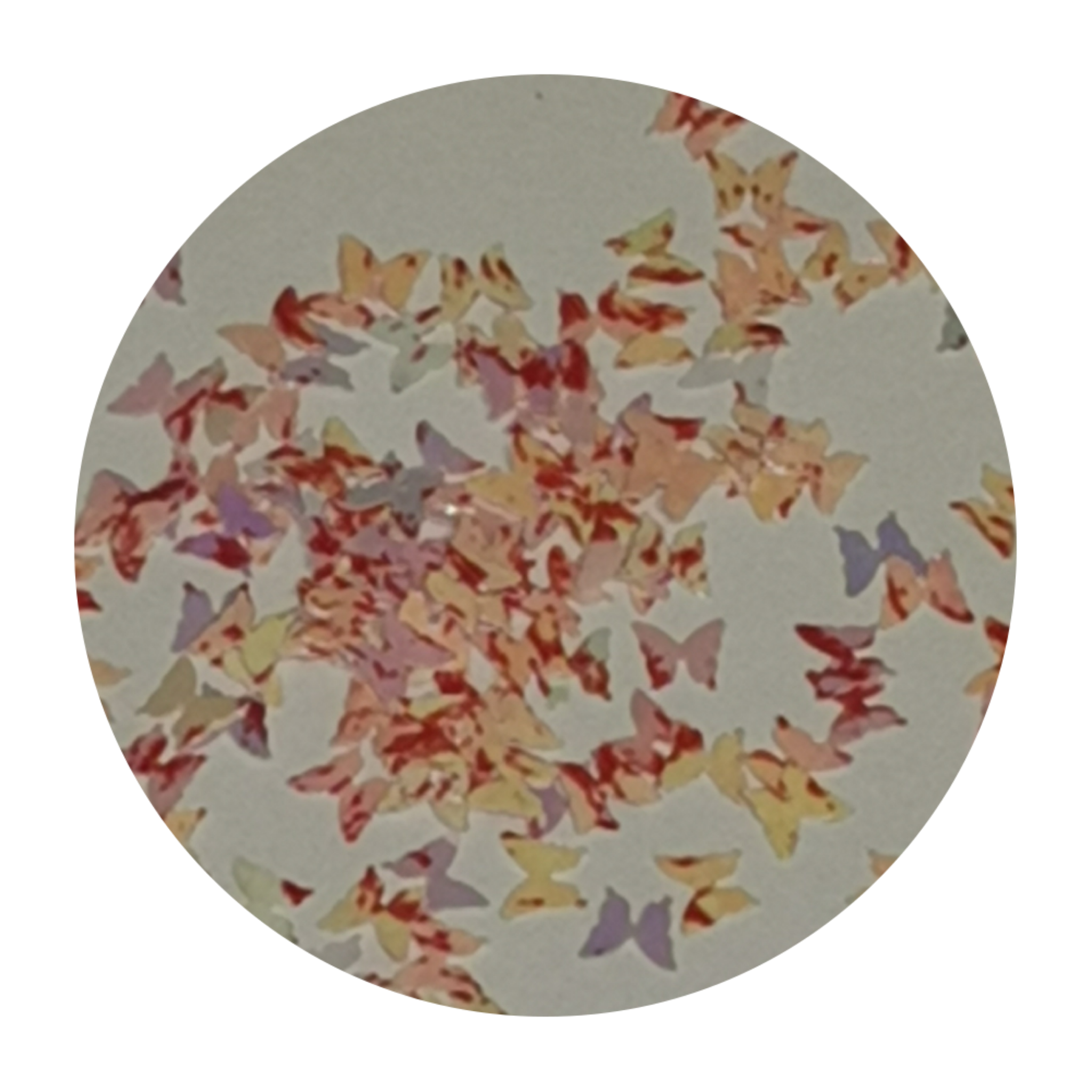 Strawberry Smoothie Butterflies Glitter Pot