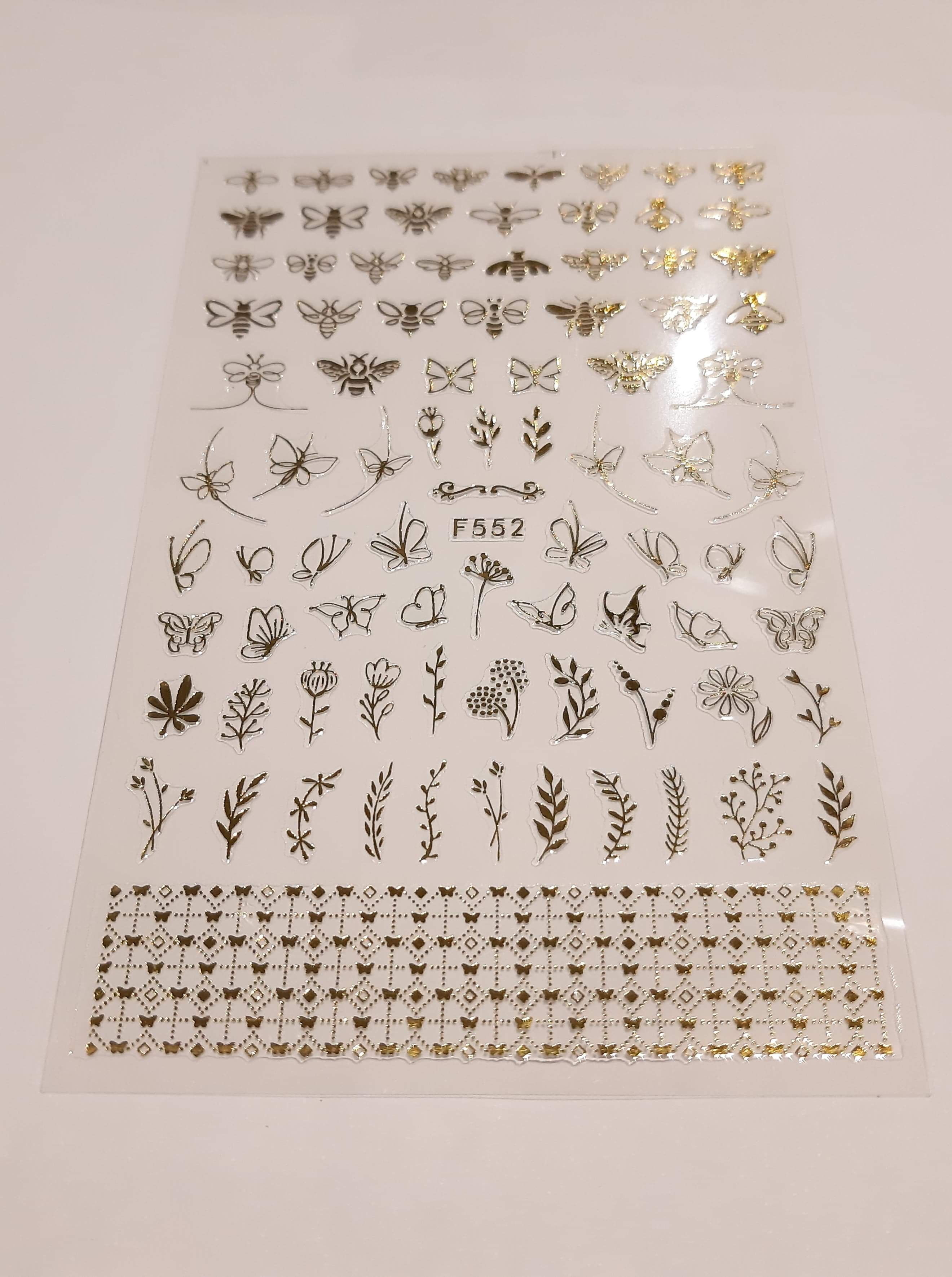 Nail Sticker Sheet F552