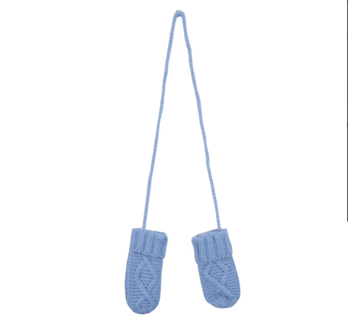 Baby Blue Rope Mittens