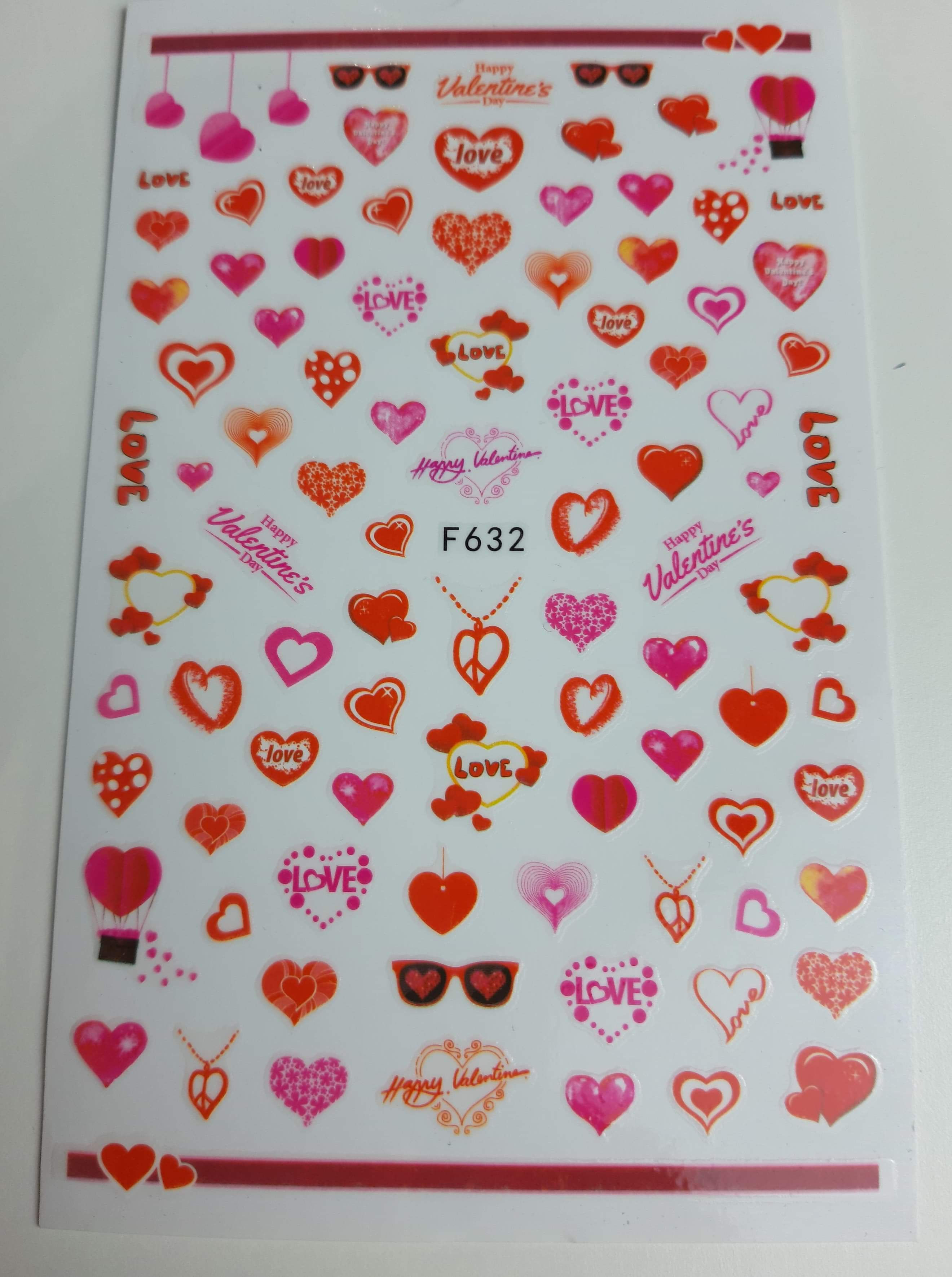 Nail Sticker Sheet F632