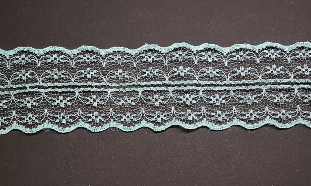 lace strip baby blue