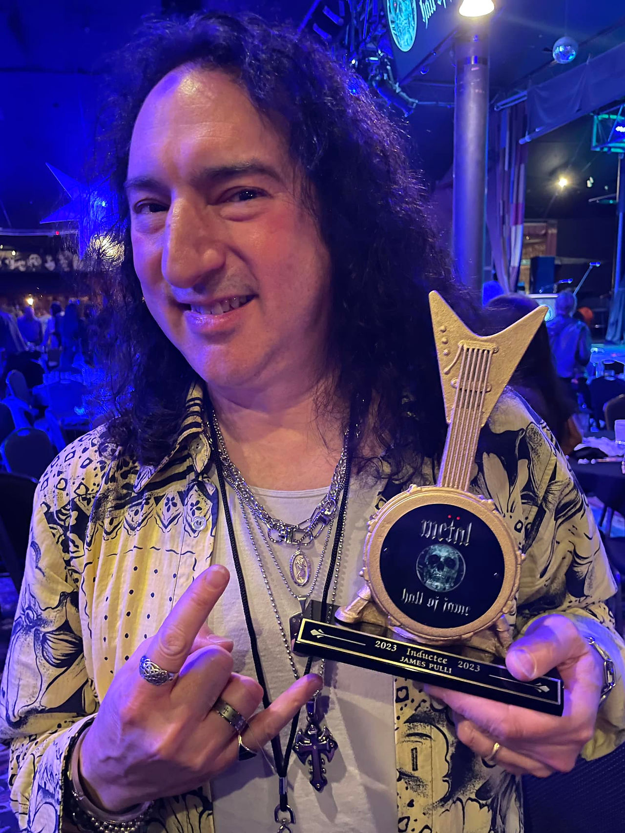 James with his MHOF Trophy