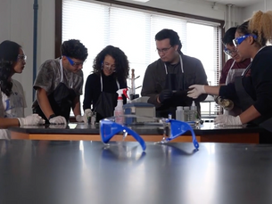 OLLU Biology Students testing West side residents water