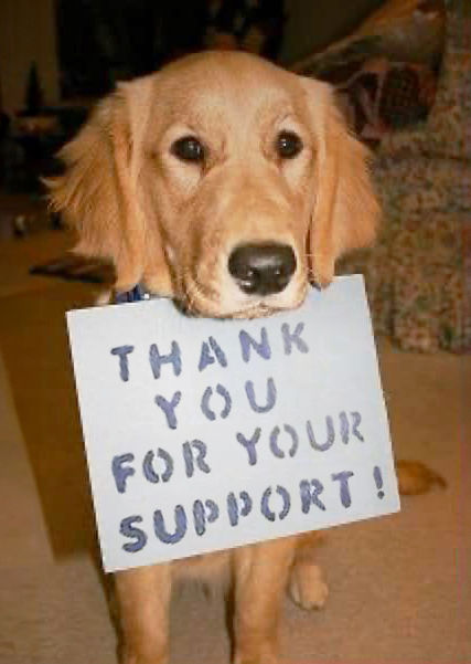 Thank you for your Support