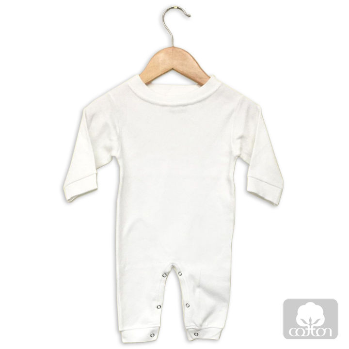 Sleep & Play, Long Sleeved Crew Neck Playsuit