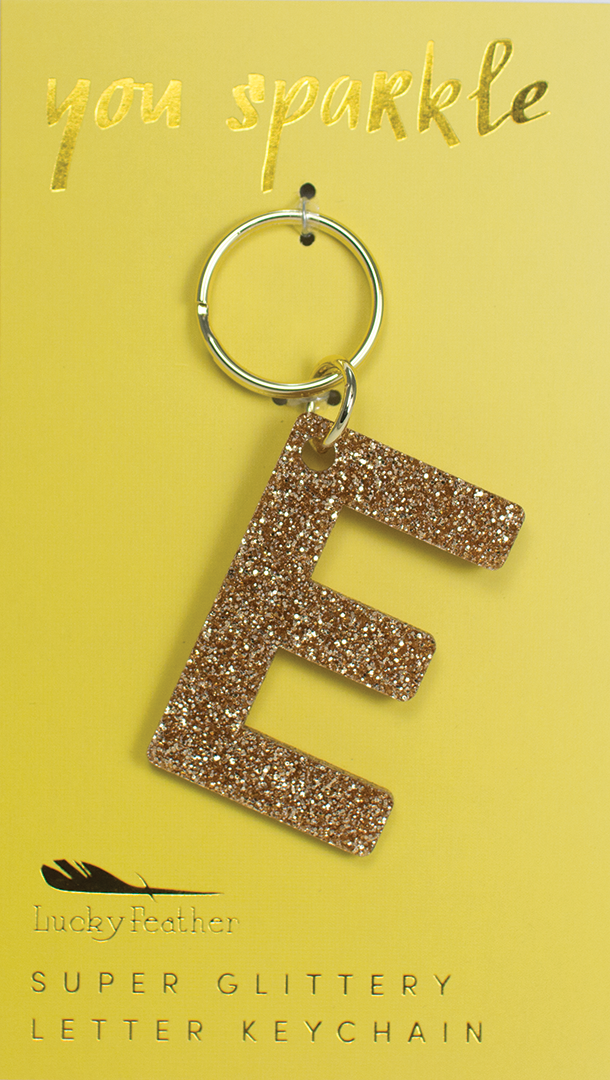 Glitter Keychain - E