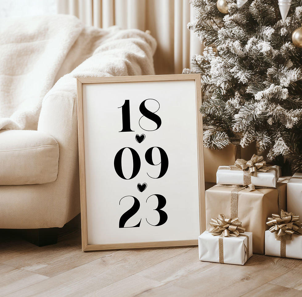Thumbnail: Personalised Special Date Print