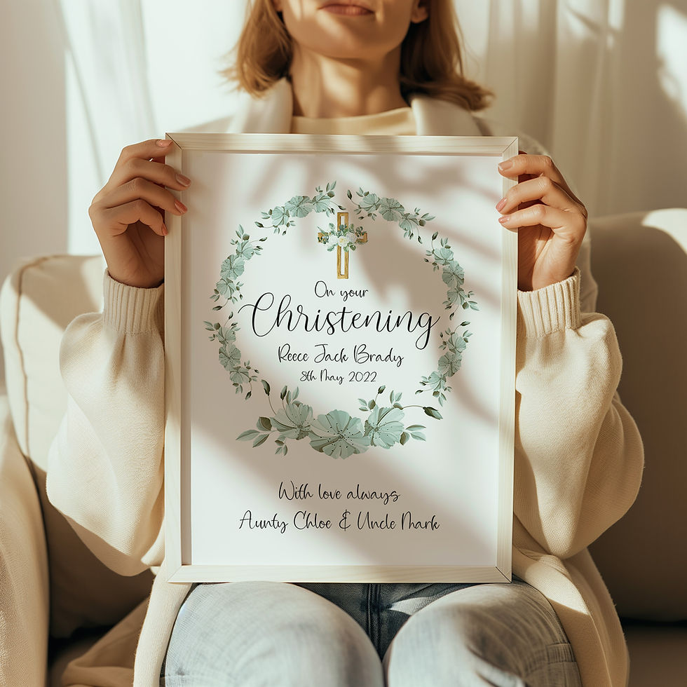 Thumbnail: Personalised Christening Print