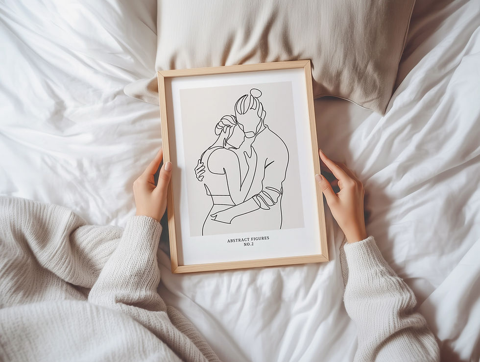 Thumbnail: Abstract Figures No. 2 Line Art Print