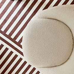 Boucle chair and rug