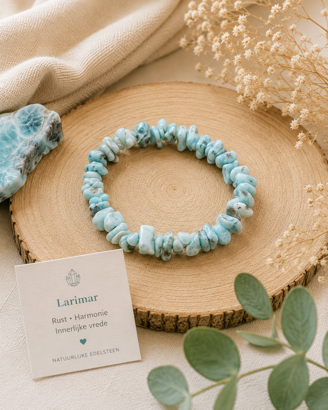 Larimar Chips Armband