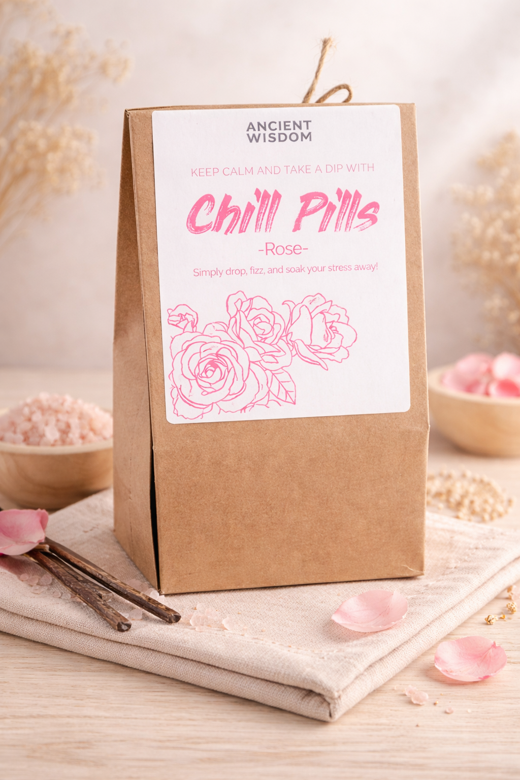 Chill pills roos mini bruisballen cadeaupakket 350 g