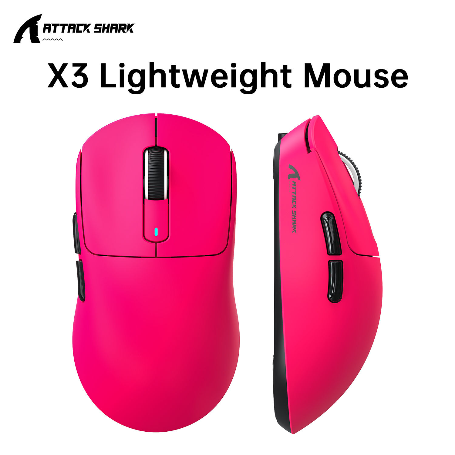 ATTACK SHARK X3 Lightweight Mouse Wireless Bluetooth Tri-Mode Connection,PAW3395
