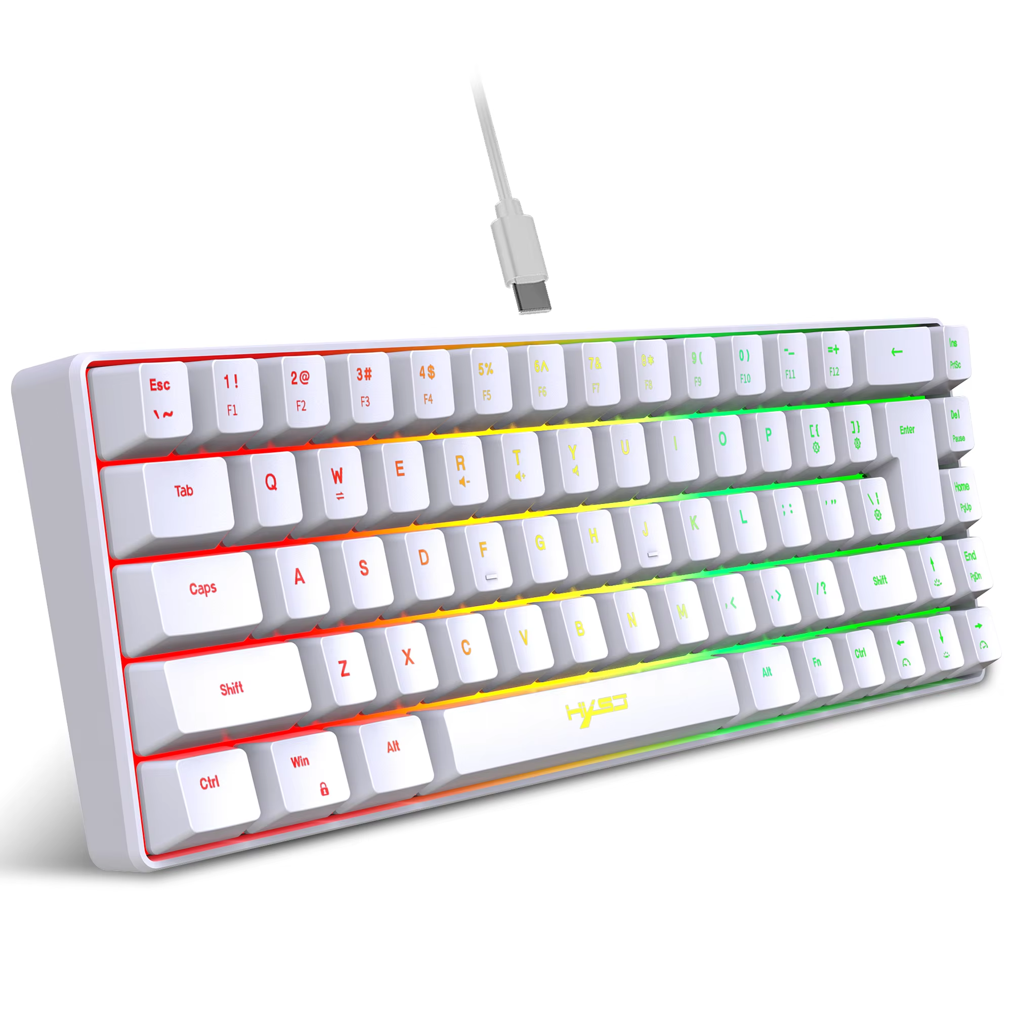 Teclado Mecânico Gamer K61 Mini — 61 Teclas RGB