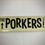 Thumbnail: LARGE Porkers bumper sticker