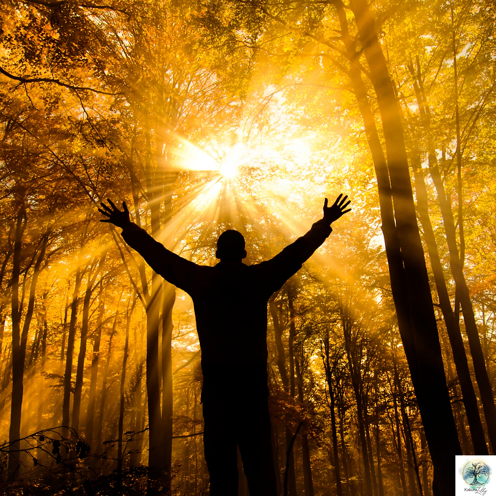 Receiving gift from Divine