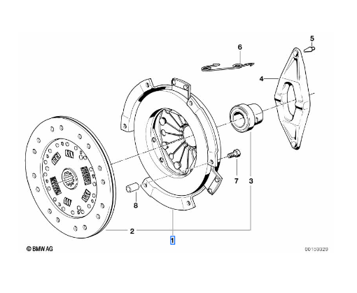 Küçük resim: DEBRİYAJ SETİ M40 M42 M43 - SACHS - TAKIM FİYATI - E30 E34 E36