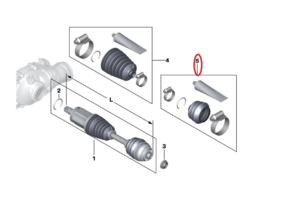 Küçük resim: DIŞ AKS KÖRÜĞÜ YAN SANAYİ - TEK FİYATI - X5 E53