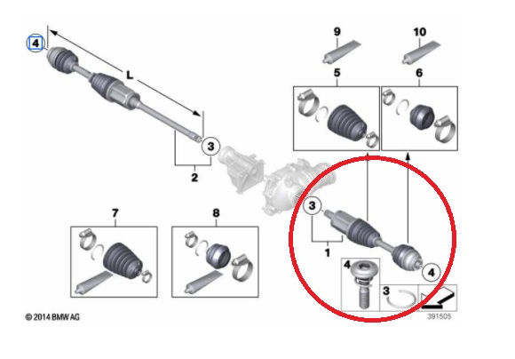 Küçük resim: F10 ÖN SOL AKS KOMPLE - YAN SANAYİ - TEK FİYATI