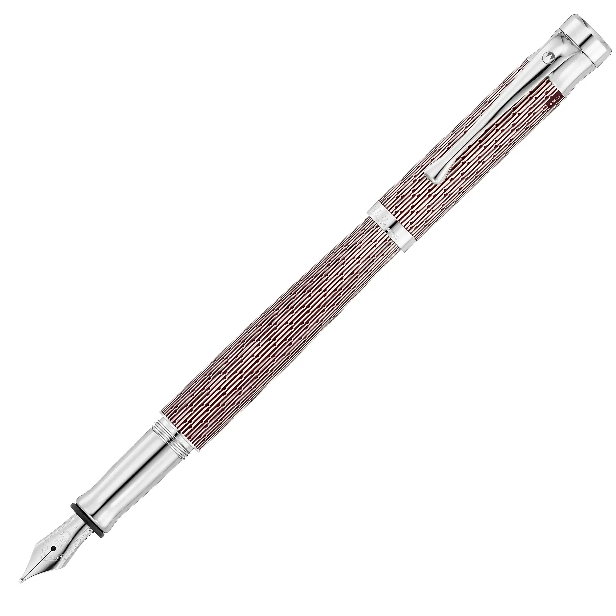 Waldmann Tango Fountain Pen - Brilliant Burgundy