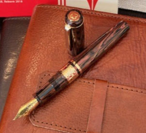 Esterbrook Model J The Old-Fashioned Collection Fountain Pen Ebonite Brown/Red
