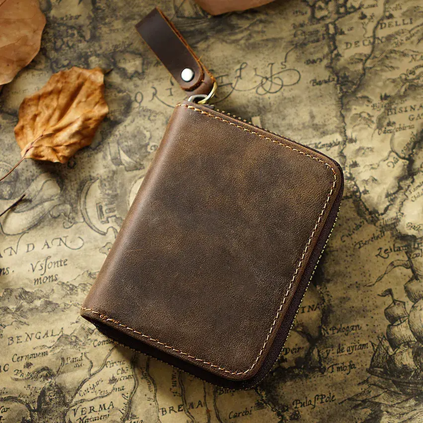 Thumbnail: Credit Card Holder For Men & Women, Geniune Leather Wallet