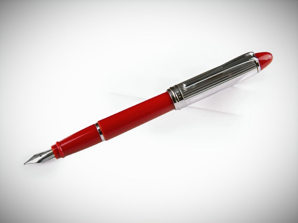 Aurora Ipsilon Sterling .925 Silver & Red Fountain