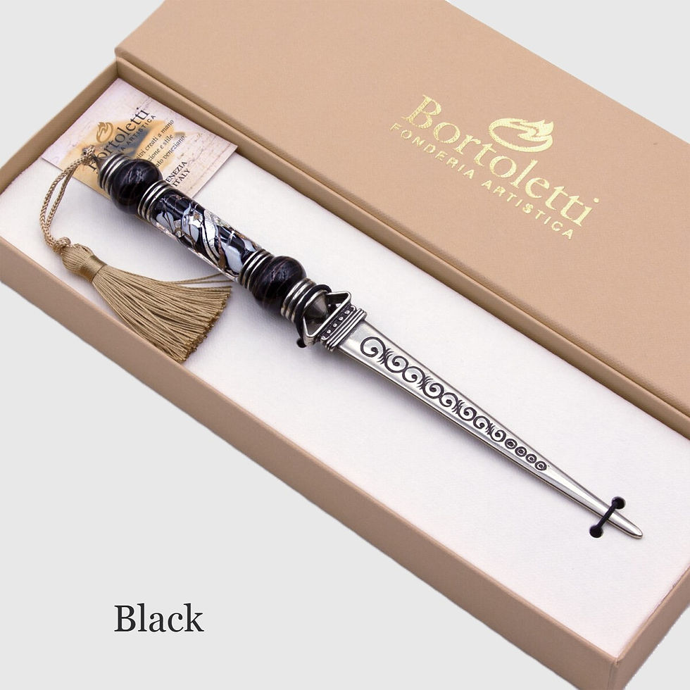Thumbnail: Bortoletti Murano Glass Letter Openers From Italy