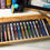 Thumbnail: Retro 1951 Bamboo Pen Tray