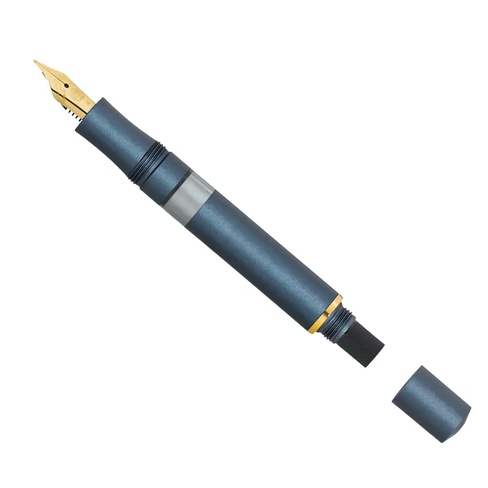 Thumbnail: Kaweco PISTON SPORT AL Solo Navy/Gold Fountain Pen