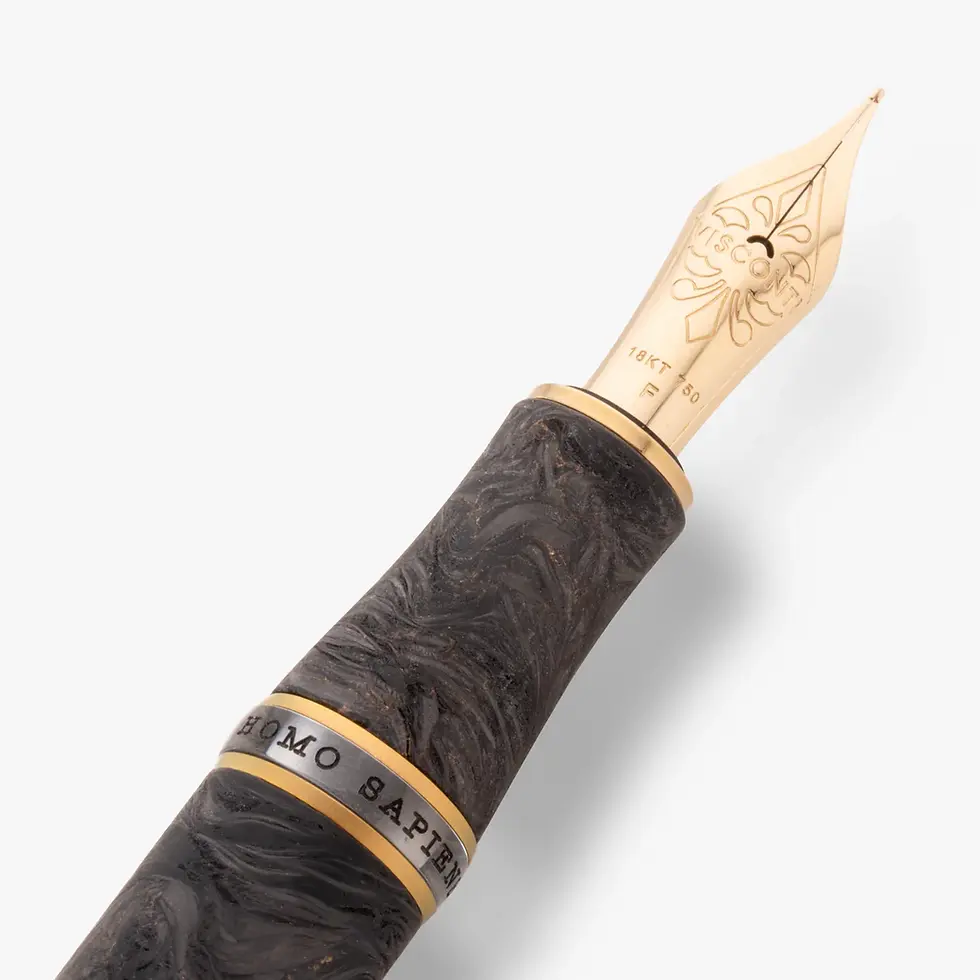 Thumbnail: Visconti Homo Sapiens Carbon Moiré Fountain Or Rollerball (Limited Edition)