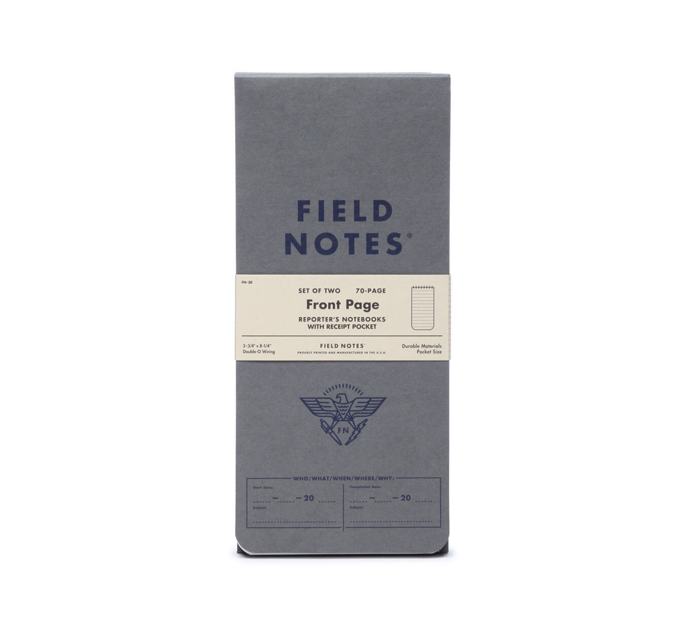 Field Notes Front Page Reporter's Notebooks (2 Pack)