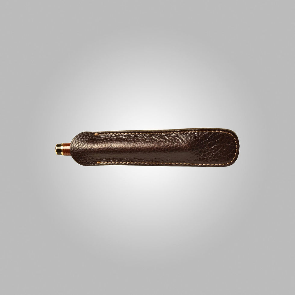 Thumbnail: 1 Pen Hand Stitched Leather Slip