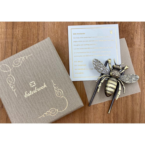 Esterbrook Brass Bee Bookish Book Page Holder | mysite-3