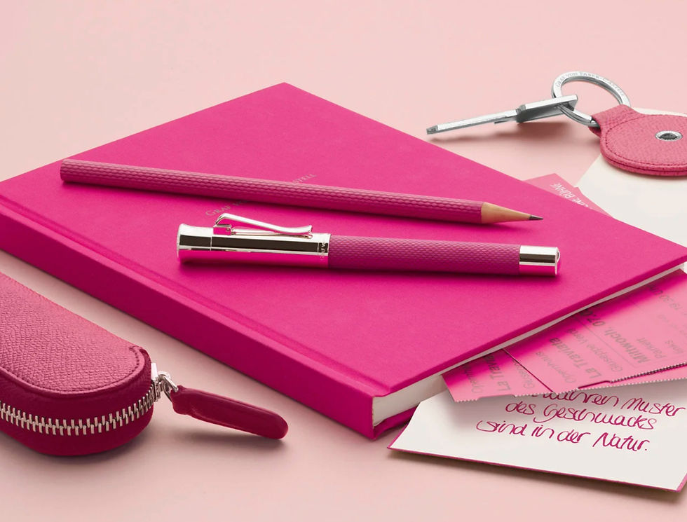 Graf Von Faber Castell Guilloche Electric Pink Fountain Pen