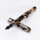 Thumbnail: Crescent Filler Fountain Pen Orange Medley w/ Gunmetal Trim w/JoWo Nib
