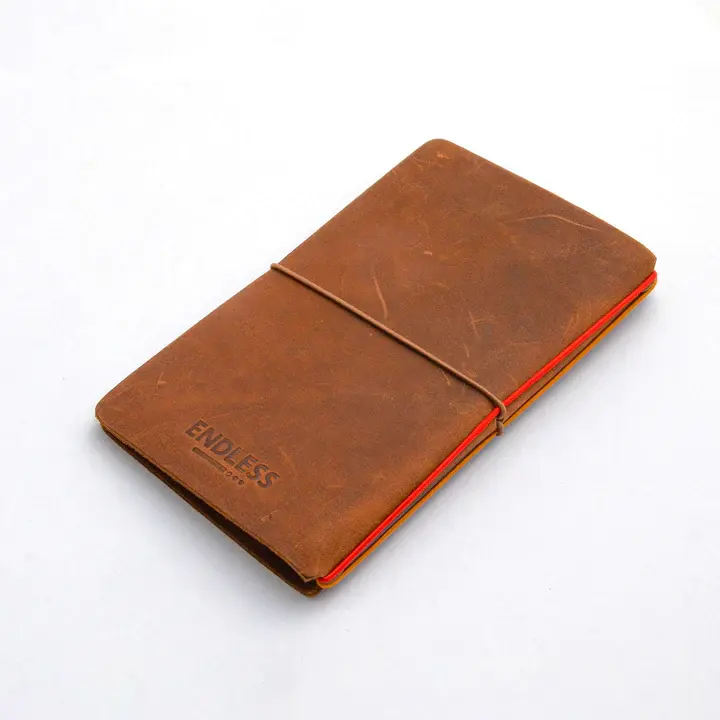 Thumbnail: Explorer Pocket Refillable Leather Journal Tomoe River Paper