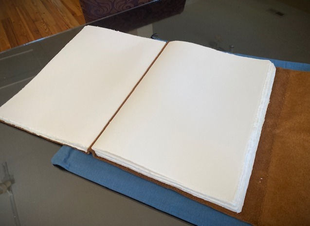 Thumbnail: Italian Tan Leather Wrap Amalfi Journal Large & Jumbo Size