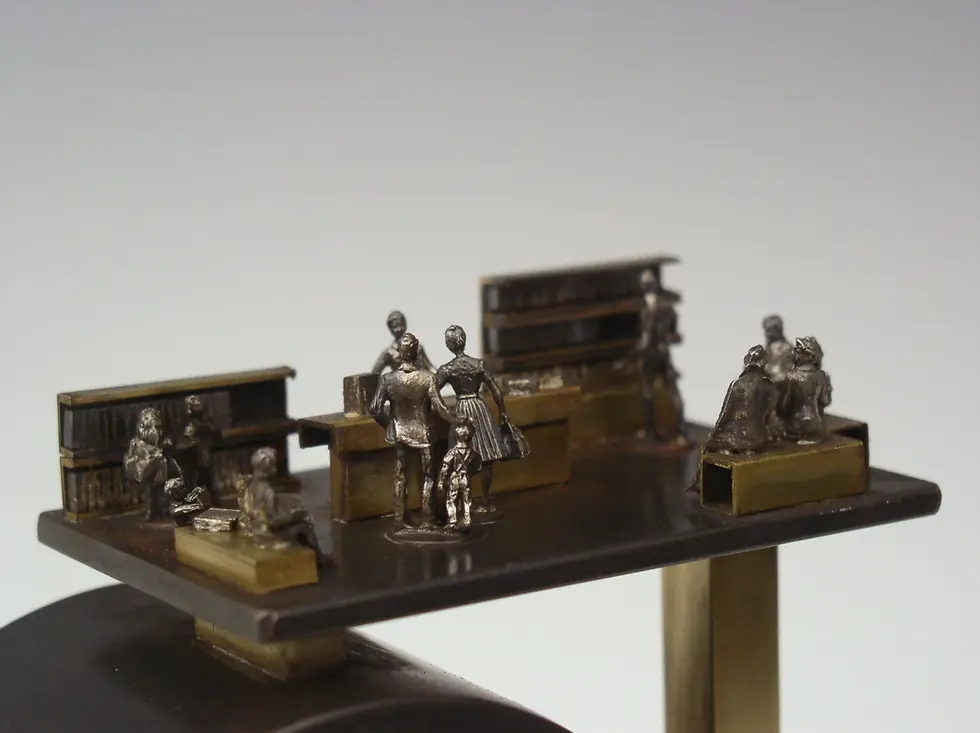 Thumbnail: "Friends Of The Library" Handmade Clock
