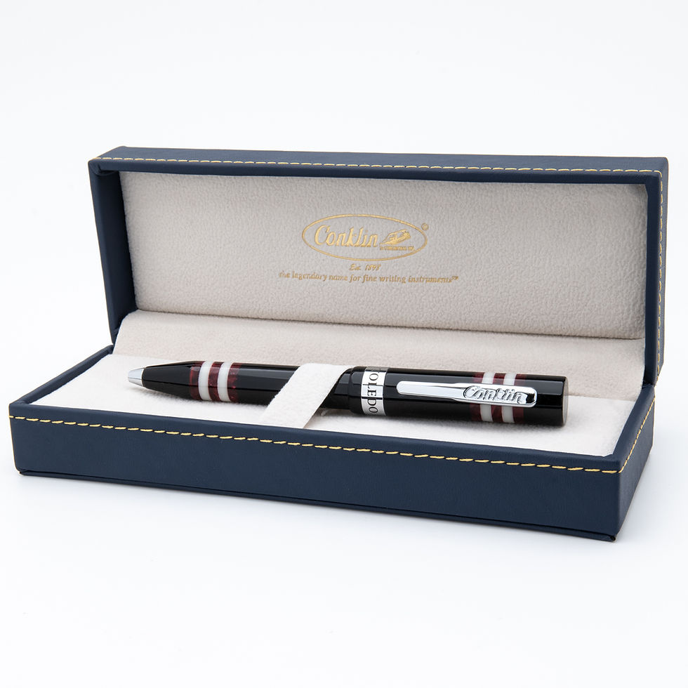 Thumbnail: Conklin Toledo Burgundy Fountain Or Ballpoint Pen